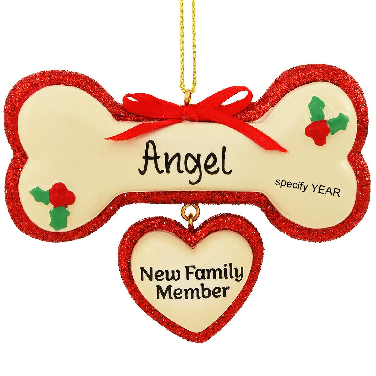 Personalized Dog Bone New Member