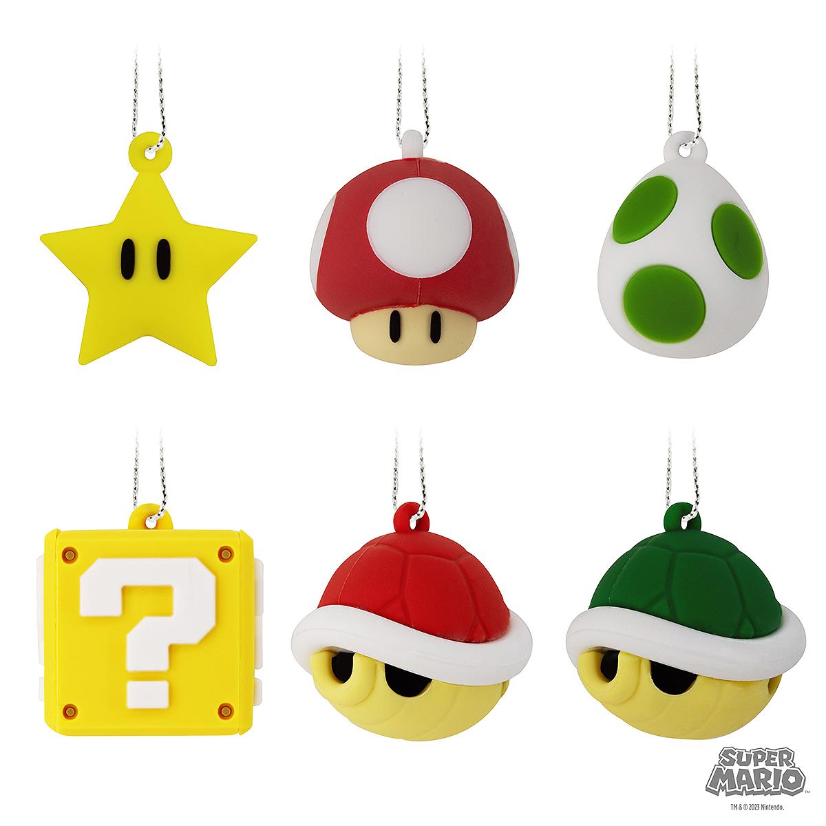 Mario Set Of 6 Mini Ornaments