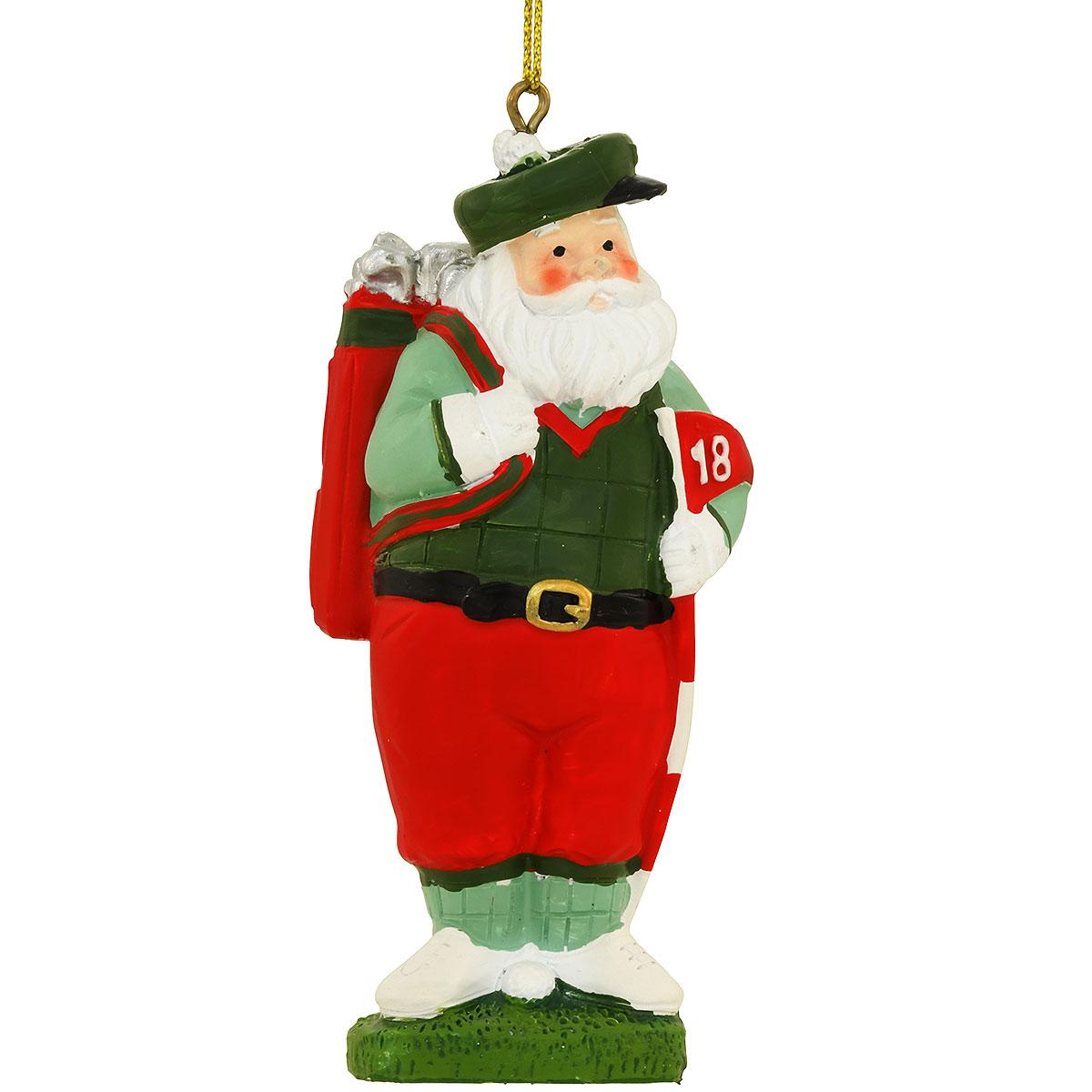 Golf Santa Resin Ornament