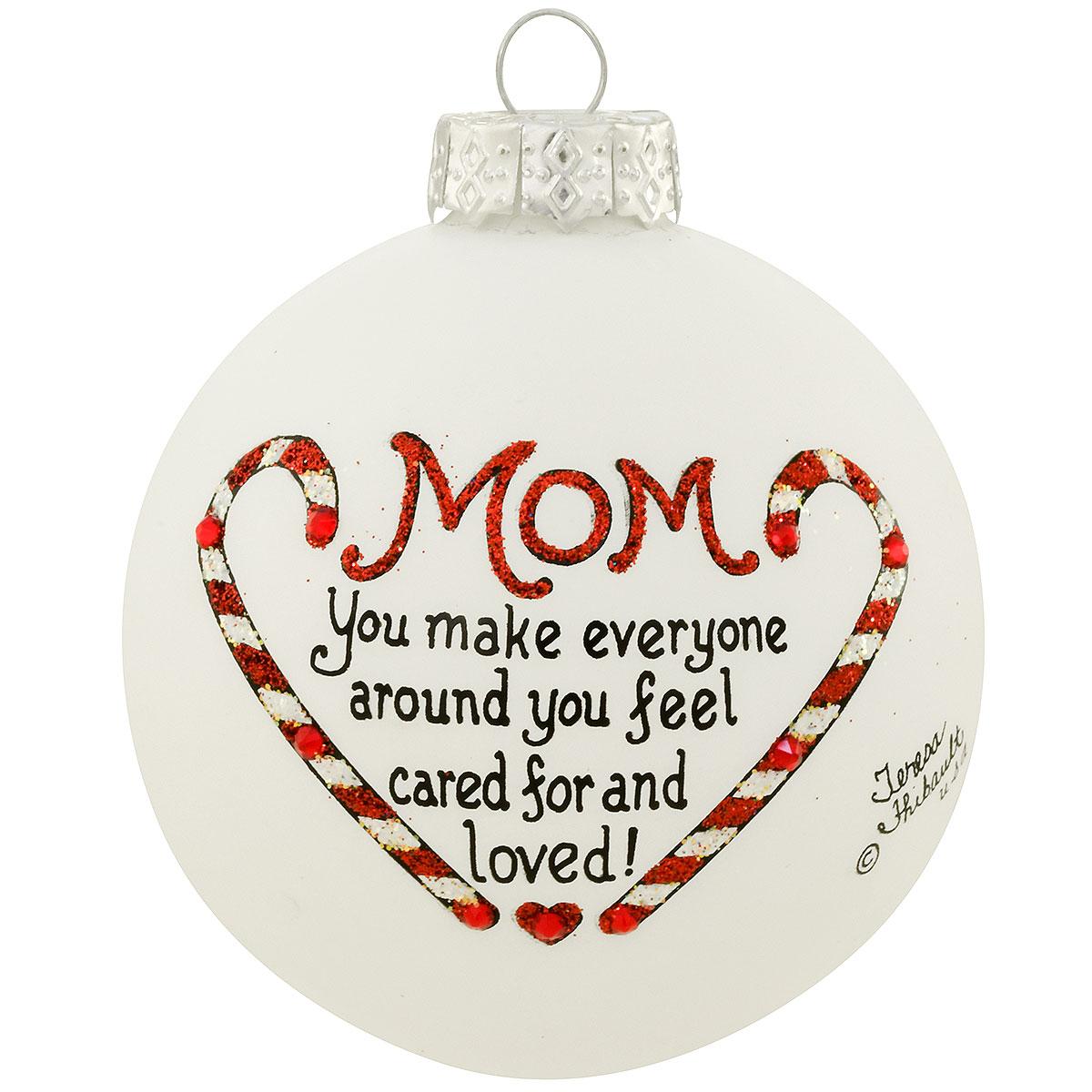 Mom Cared For Heart Gifts Ornament
