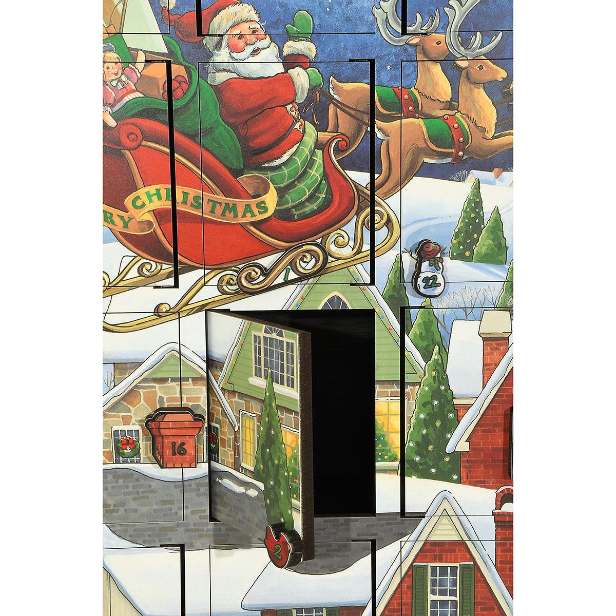 Sleigh Wooden Advent Calendar Box