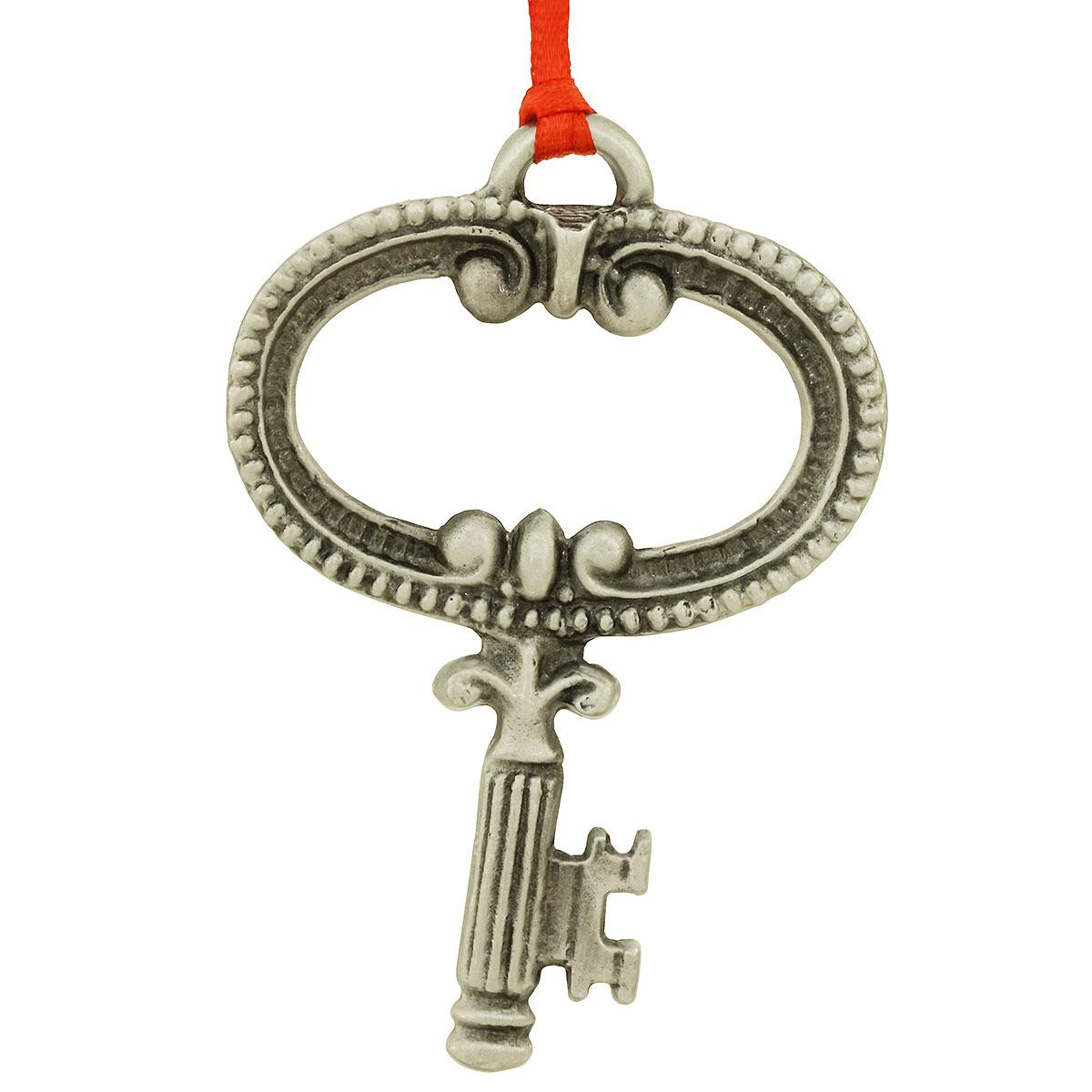 Key Pewter Metal Ornament
