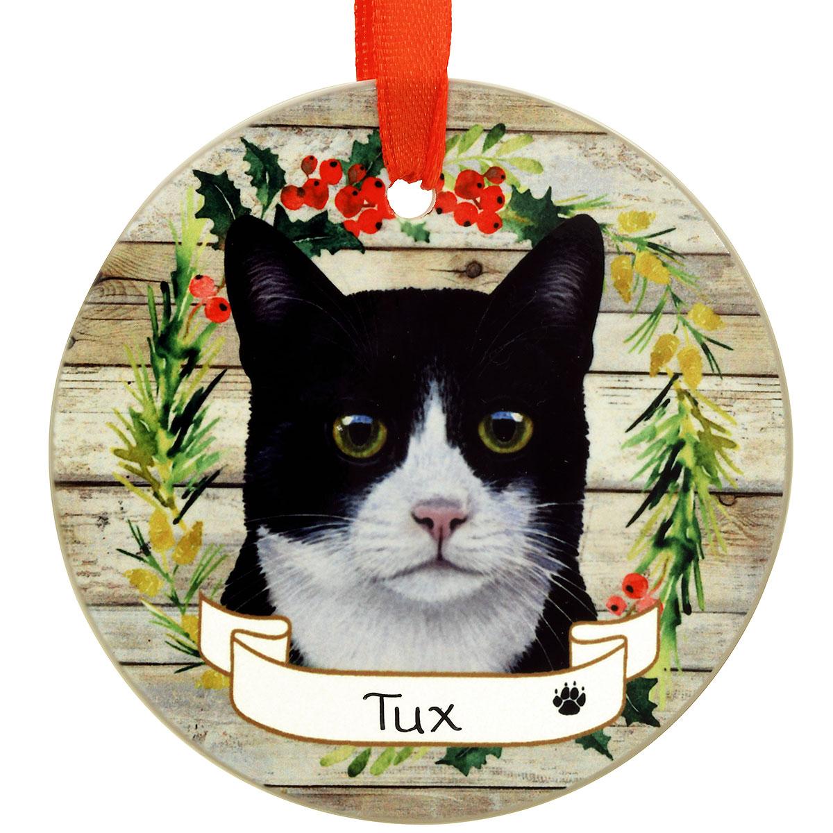 Personalized Black And White Cat