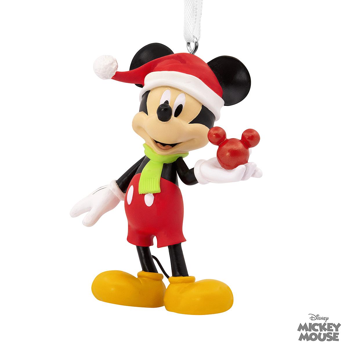 Disney Mickey Mouse Holds Ornament