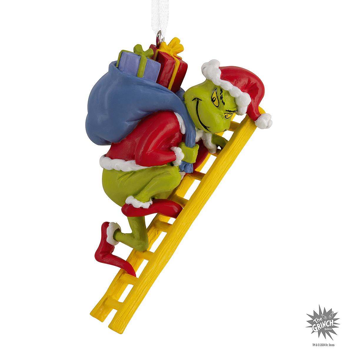 Grinch On Ladder Hallmark Ornament