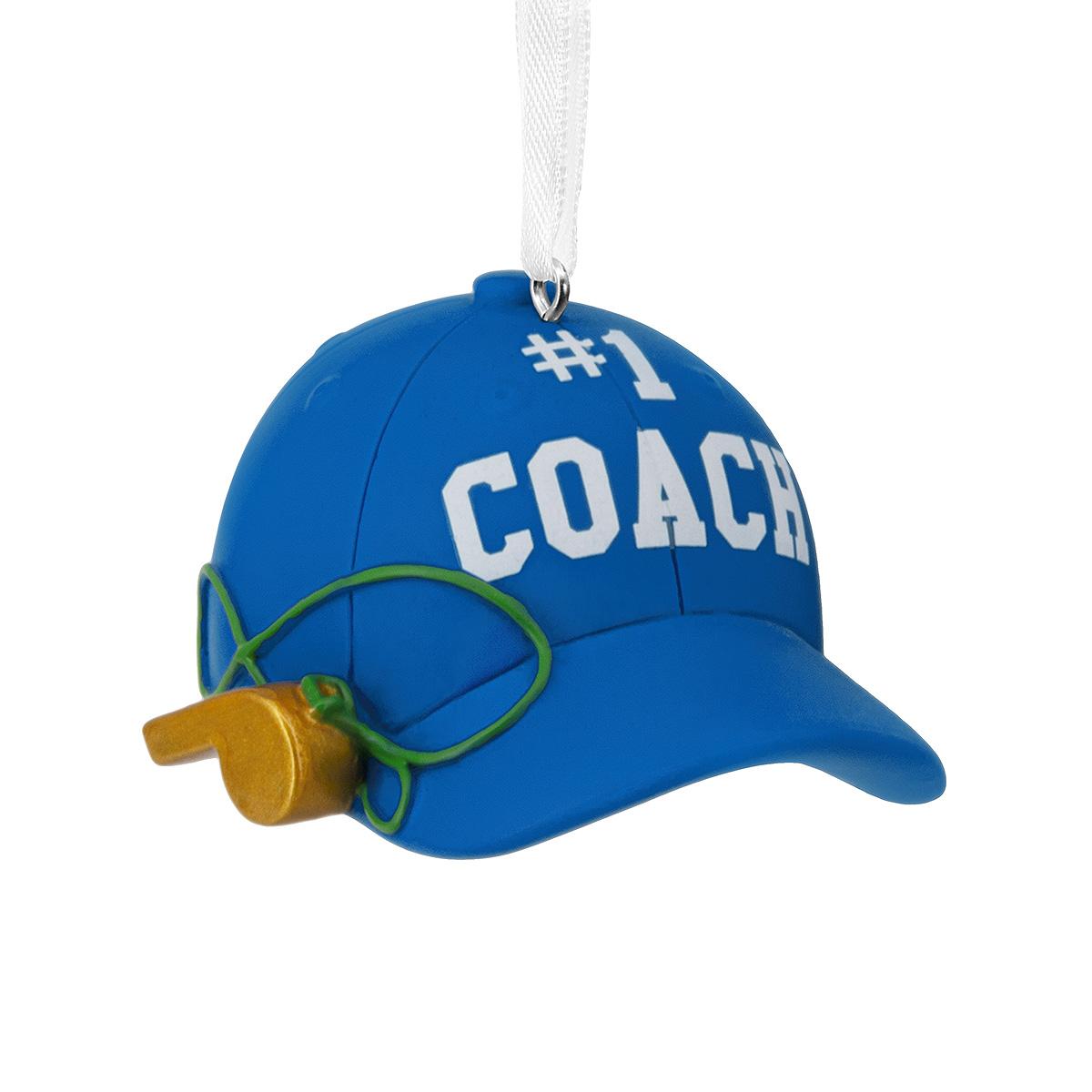 Coach Hat Hallmark Resin Ornament