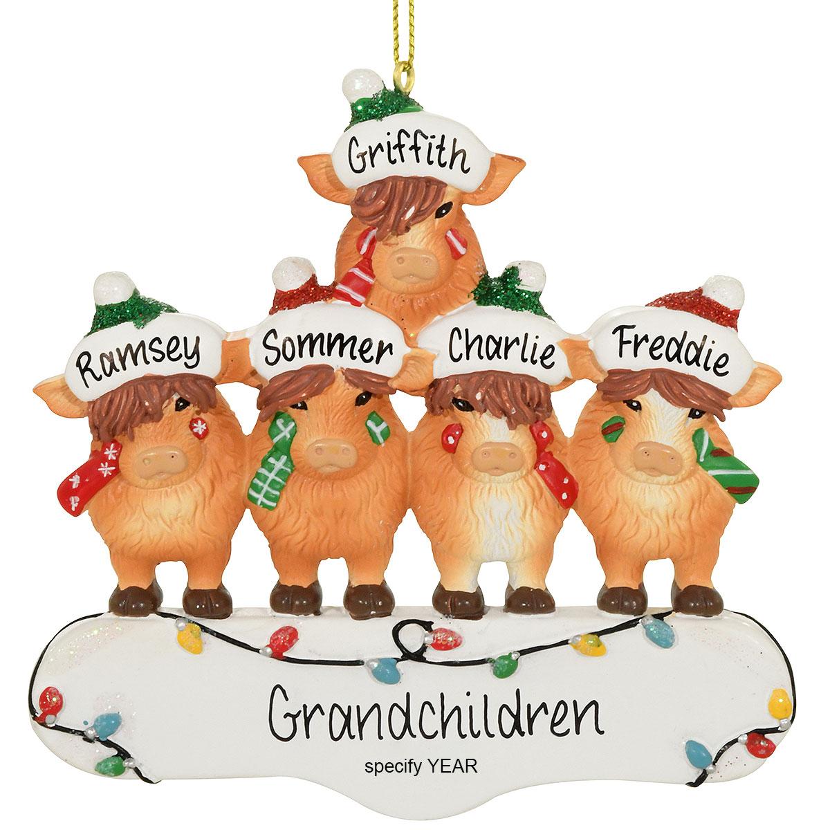 Personalized Highland Cow Family 5