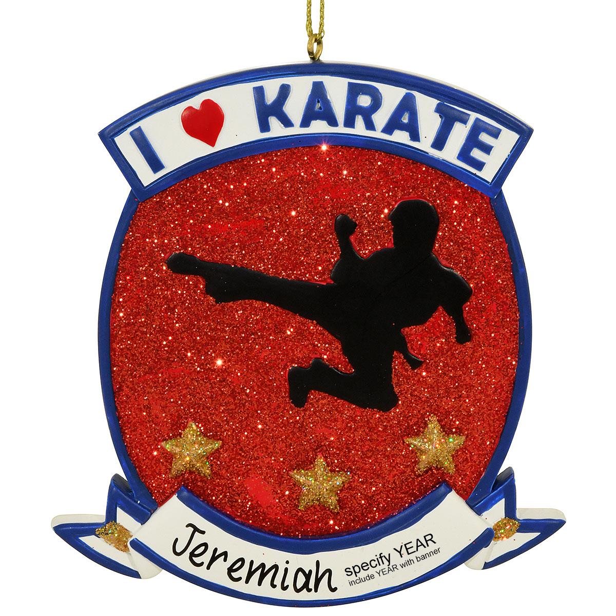 Personalized I Love Karate Boy