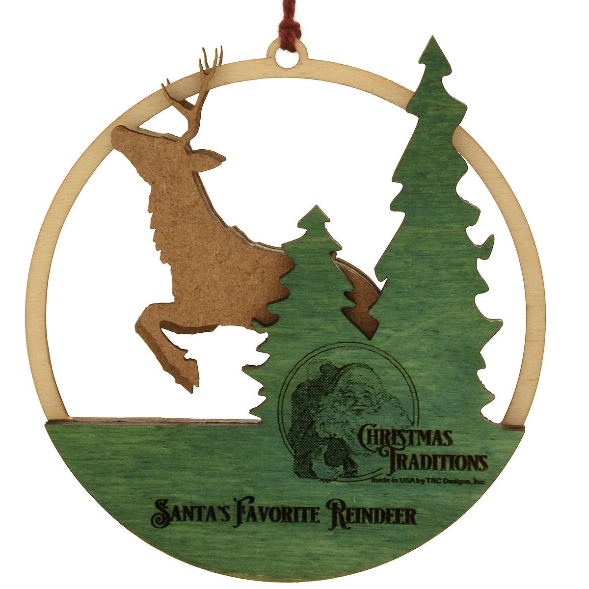 Santa’s Favorite Reindeer Wood