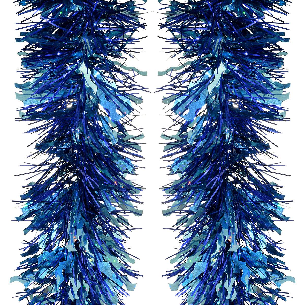 10' Ice Blue Holo Wave Tinsel