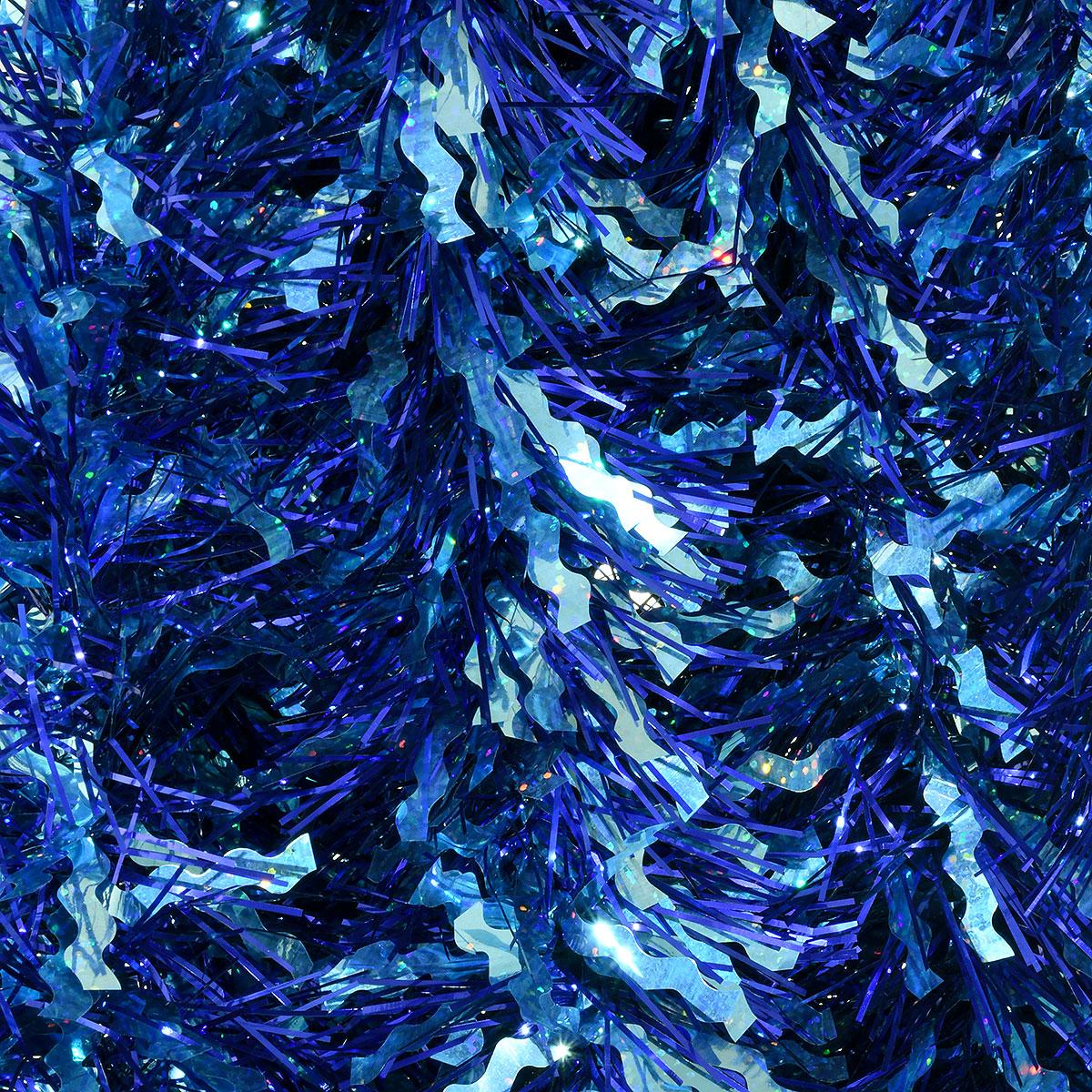 10' Ice Blue Holo Wave Tinsel