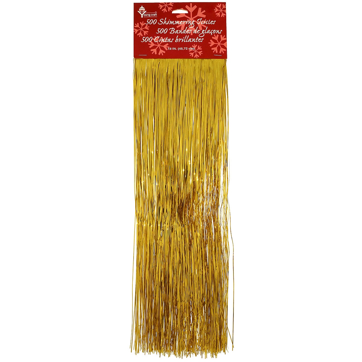 Gold 18 Inch Icicle Tinsel Garland