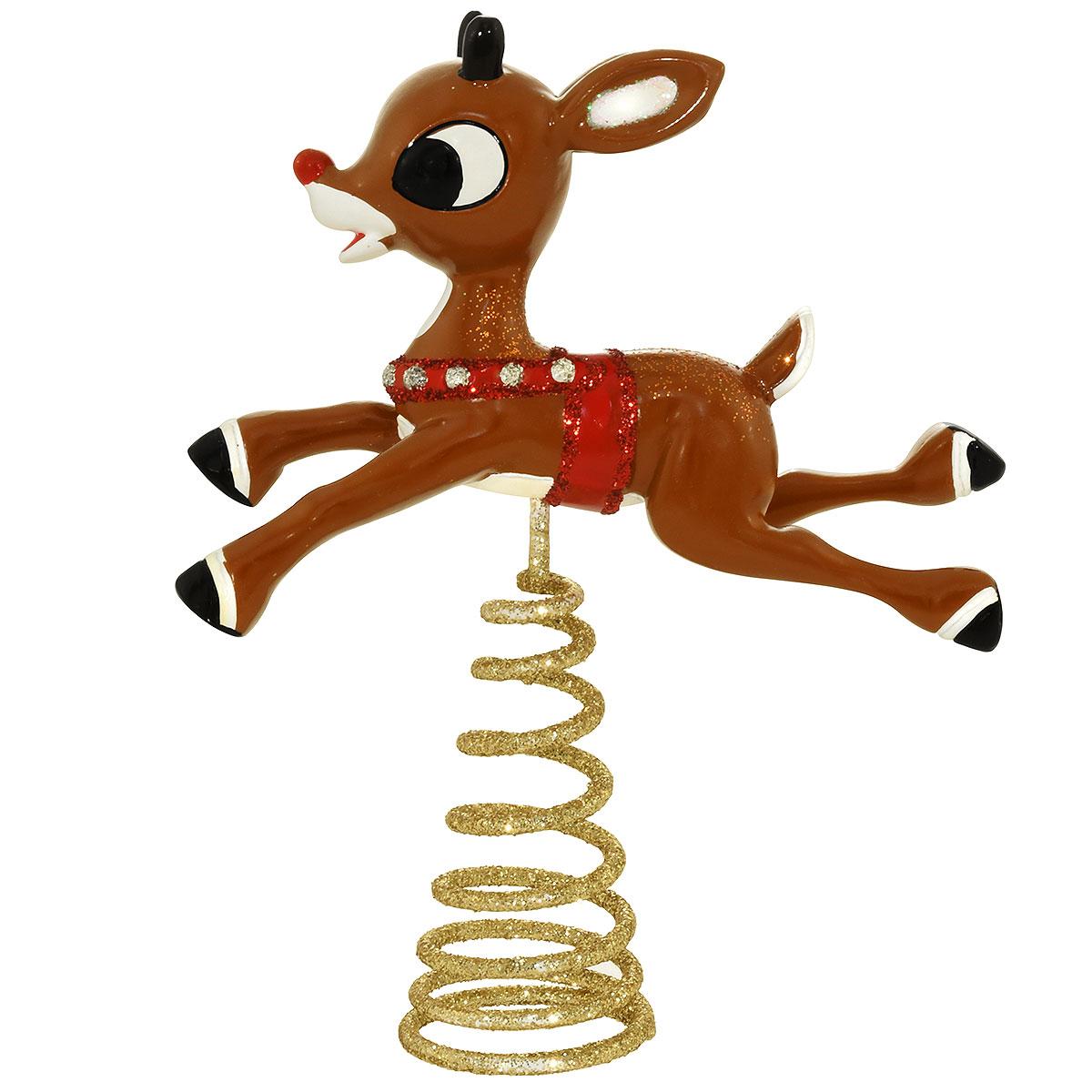 Rudolph Mini Tree Topper And Skirt