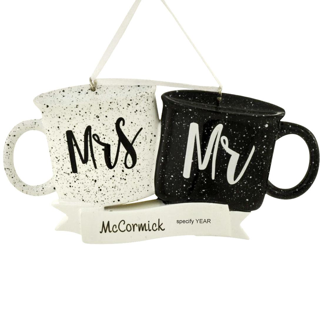 Mr. & Mrs. Mugs Ornament