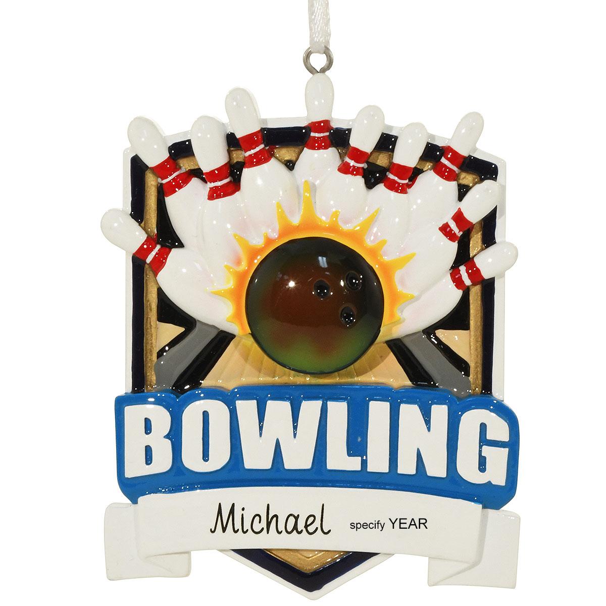 Personalized Bowling Shield Orn