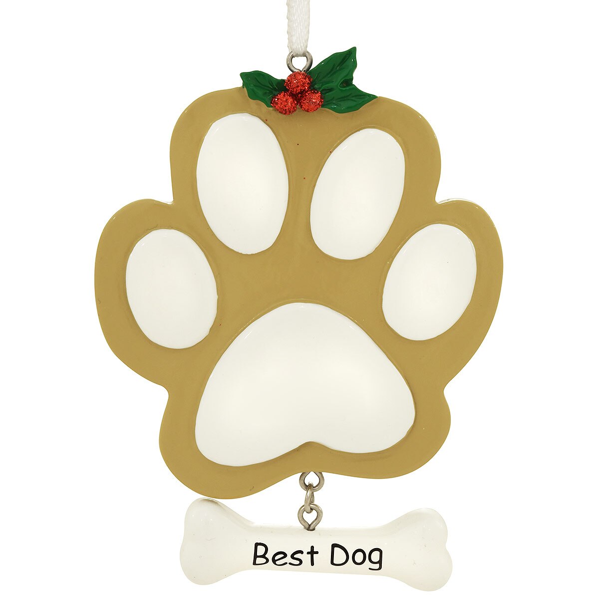 Personalized Best Dog Paw And Bone