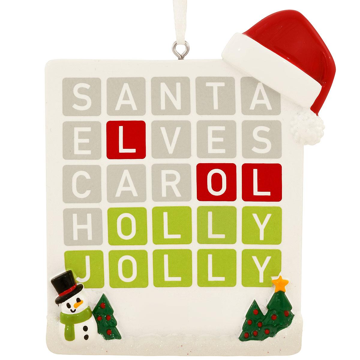Personalized Word Game Ornament