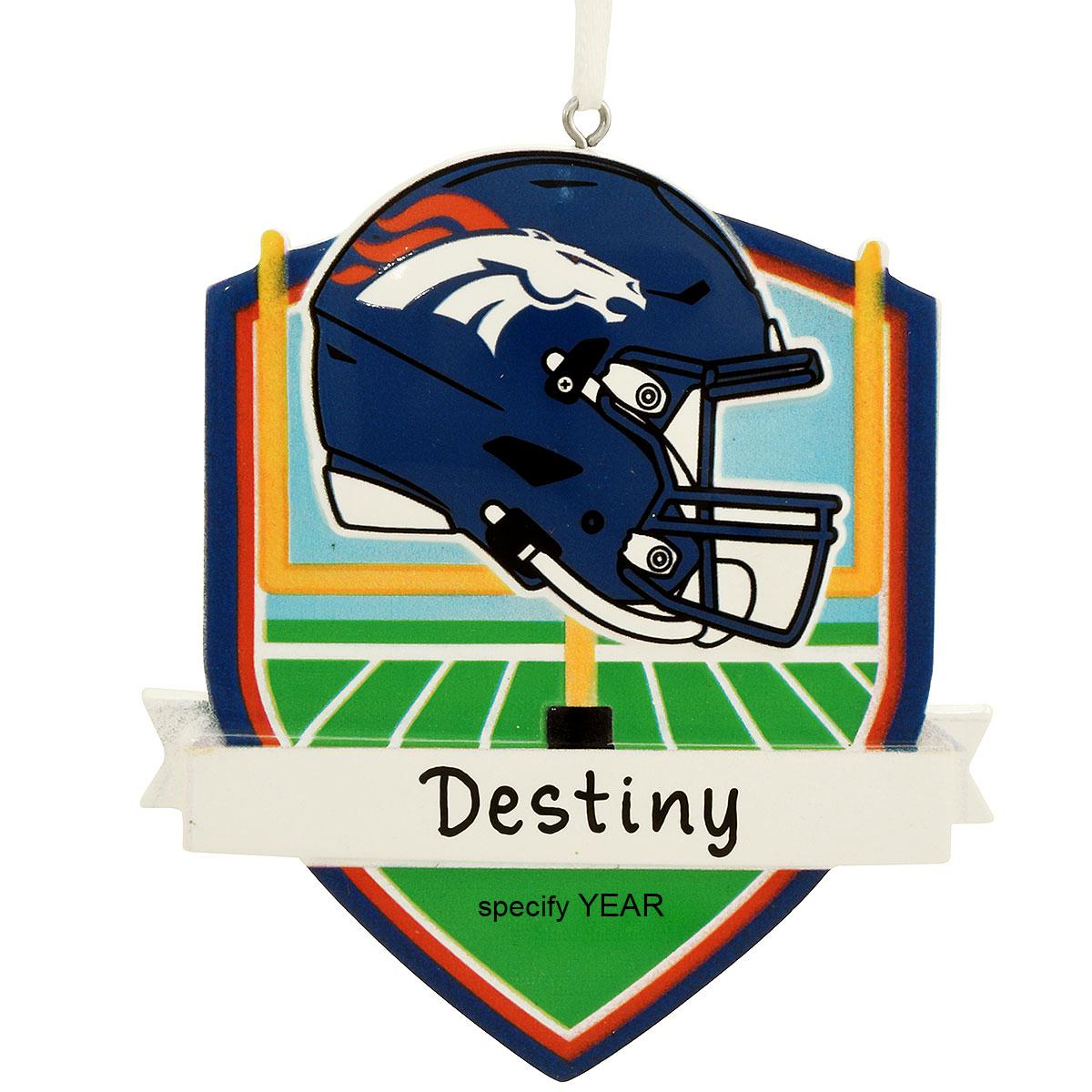 Personalized Denver Broncos Shield