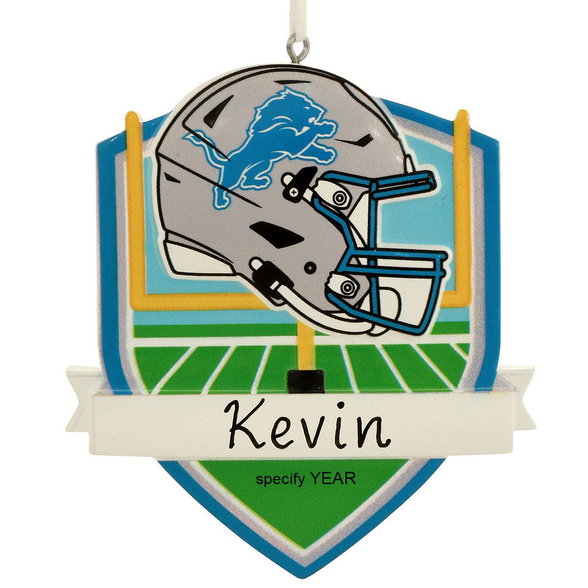 Personalized Detroit Lions Shield