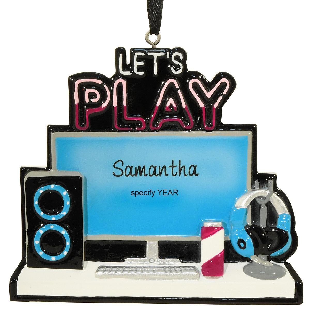 Let’s Play Gaming Computer Ornament