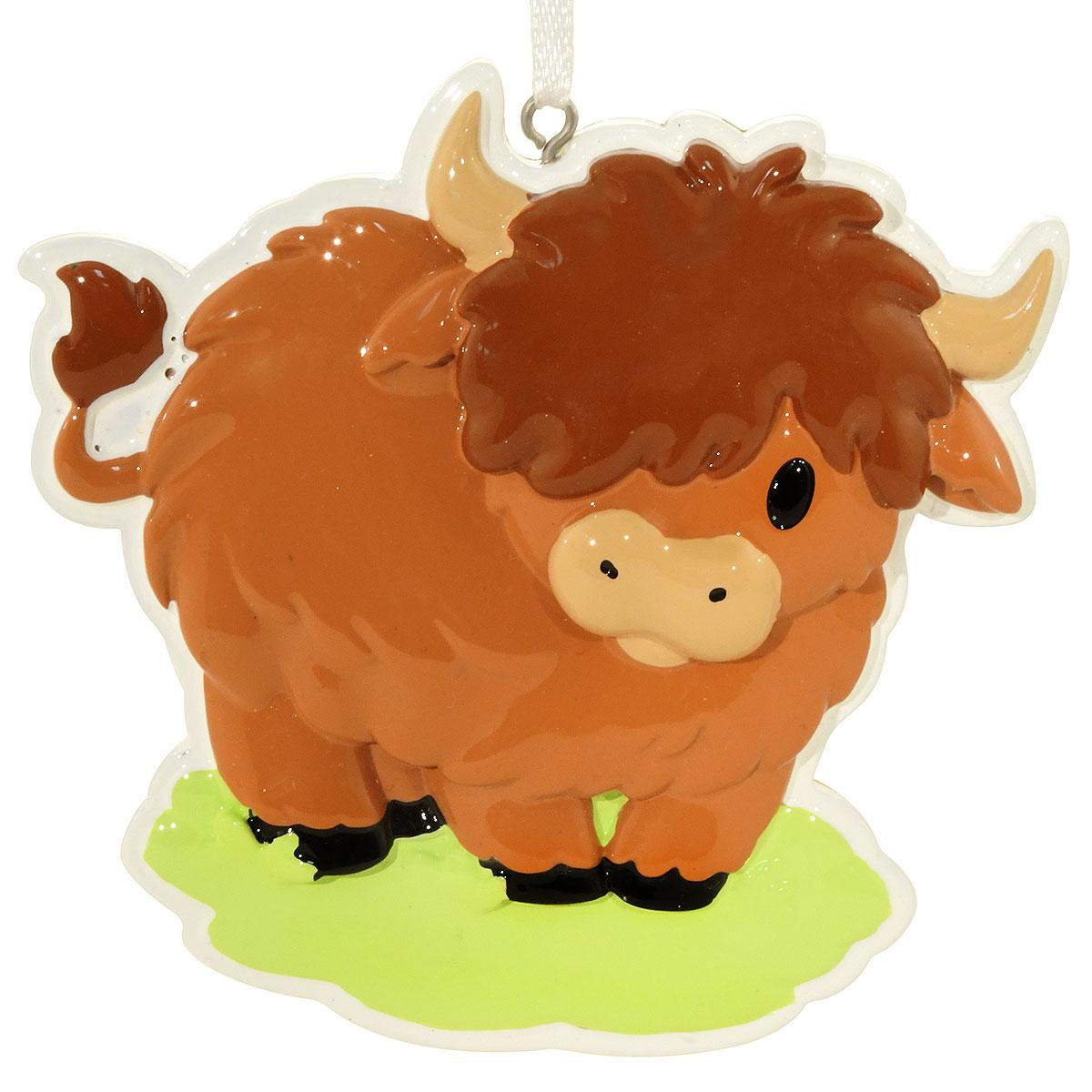 Personalized Highland Cow Ornament