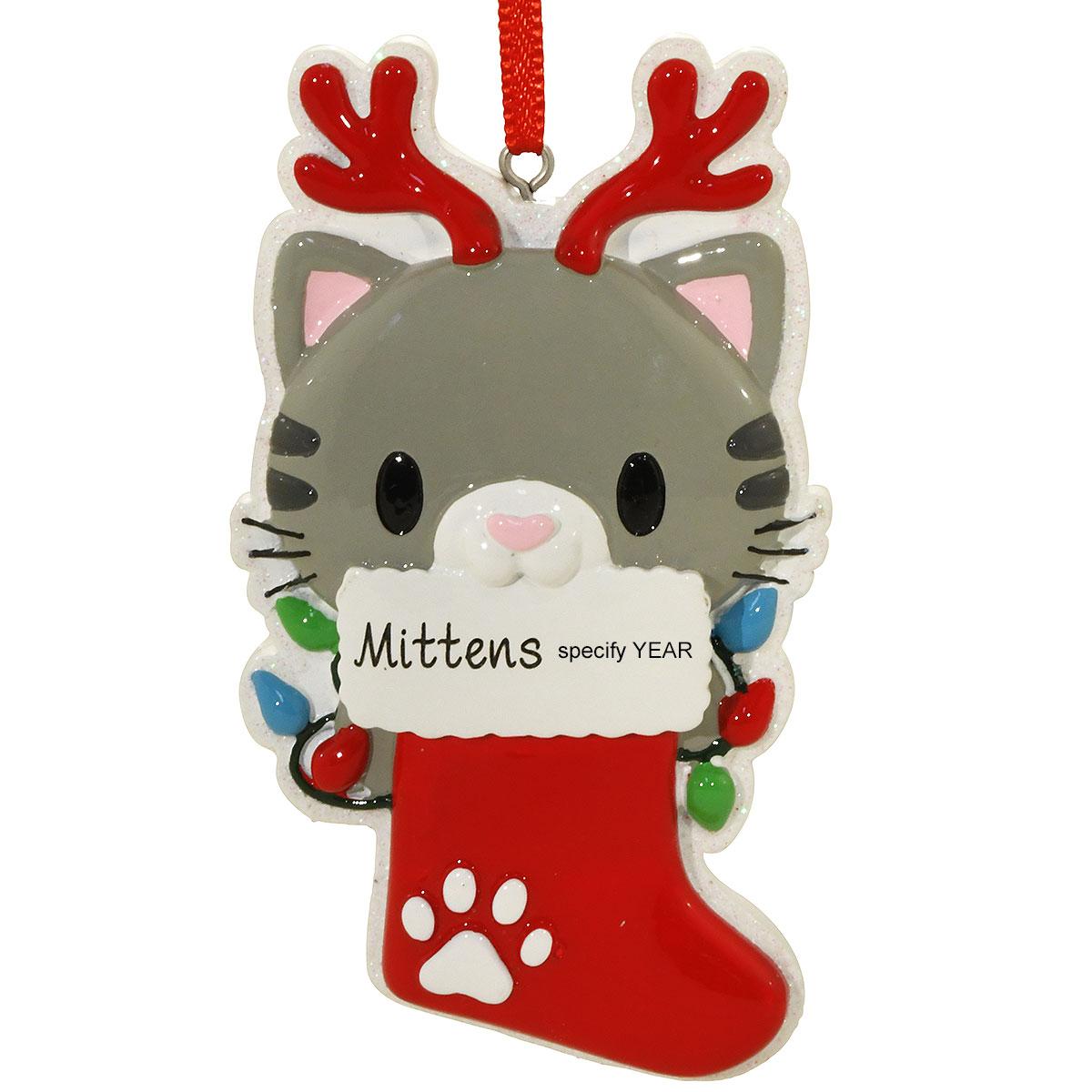 Cat With Antlers Ornament