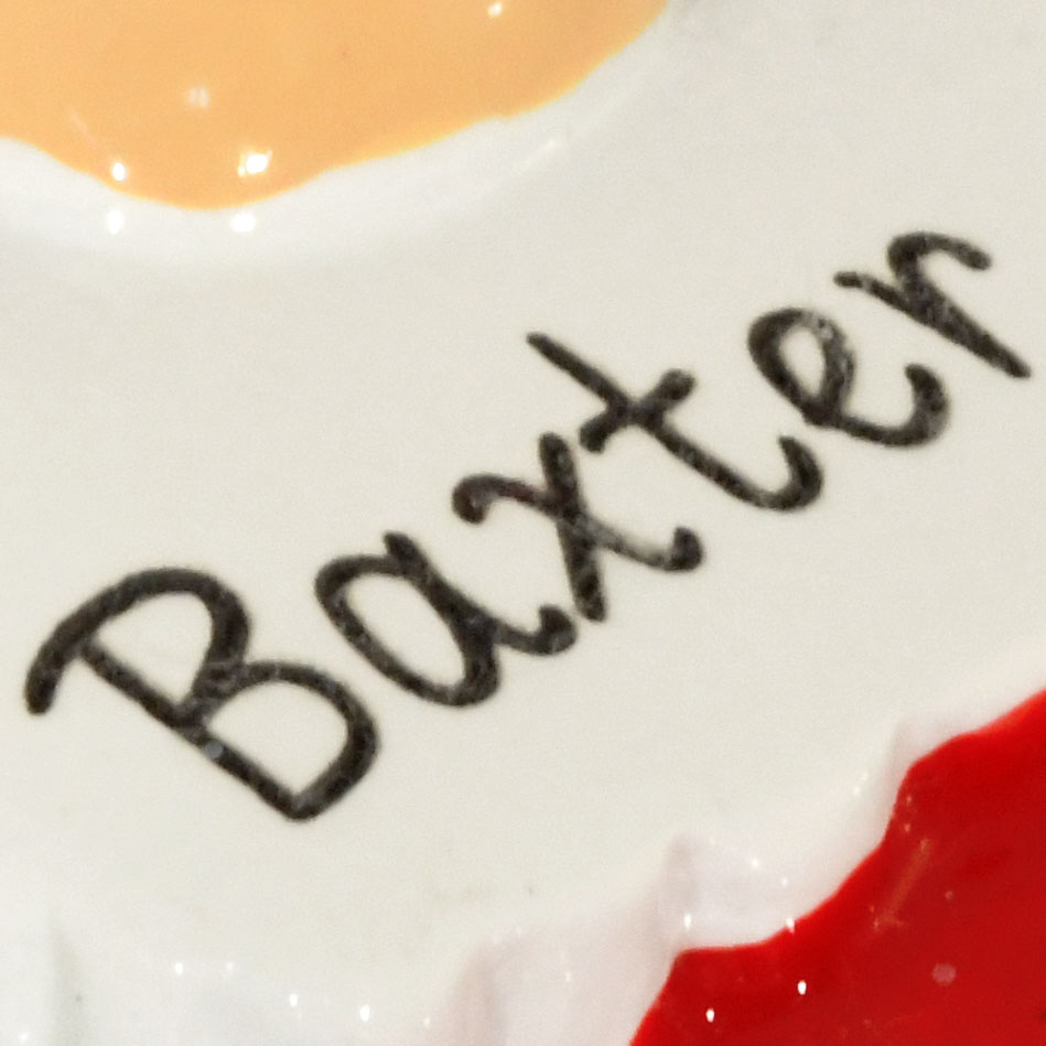 Dog With Reindeer Antlers Ornament