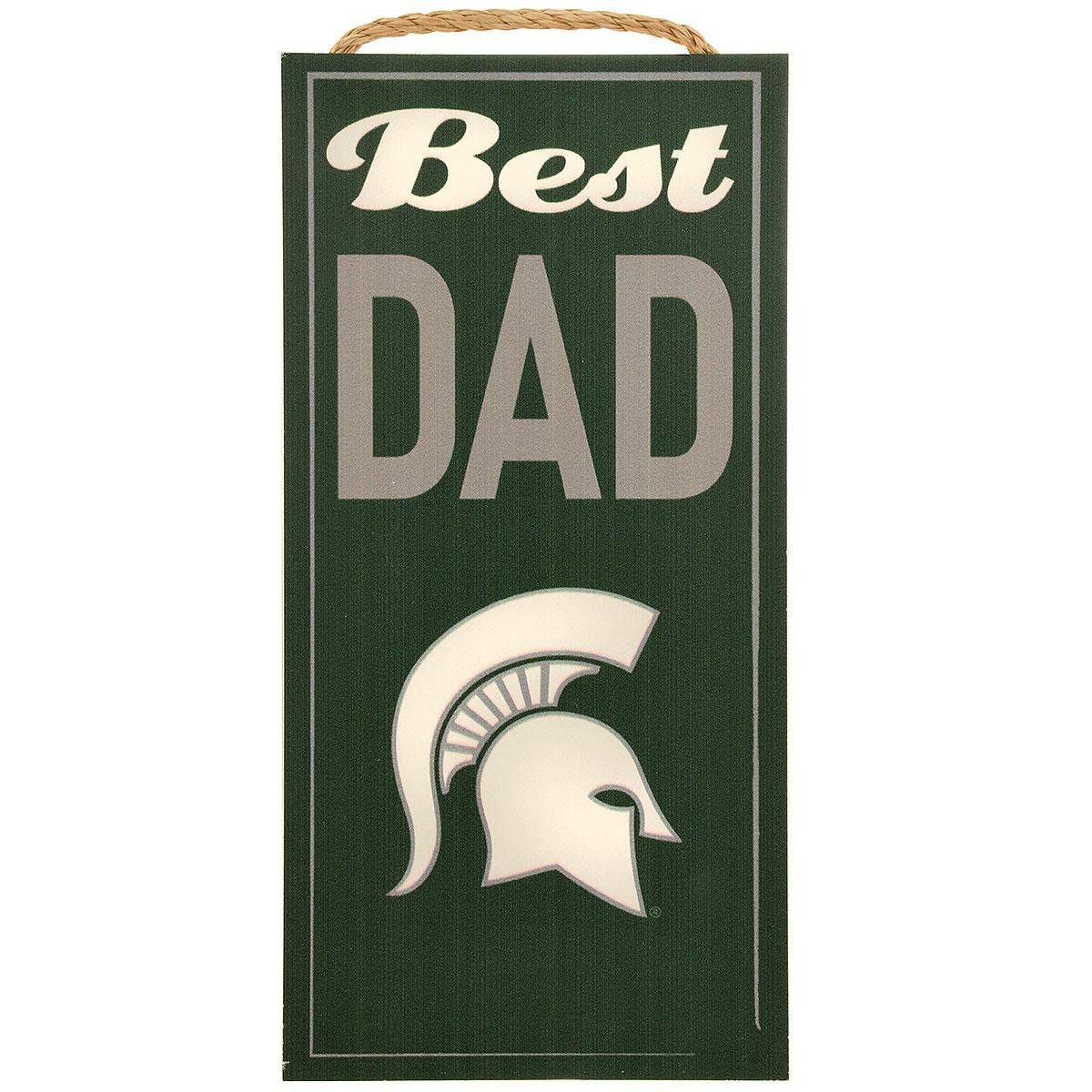 Michigan State Best Dad MDF Sign