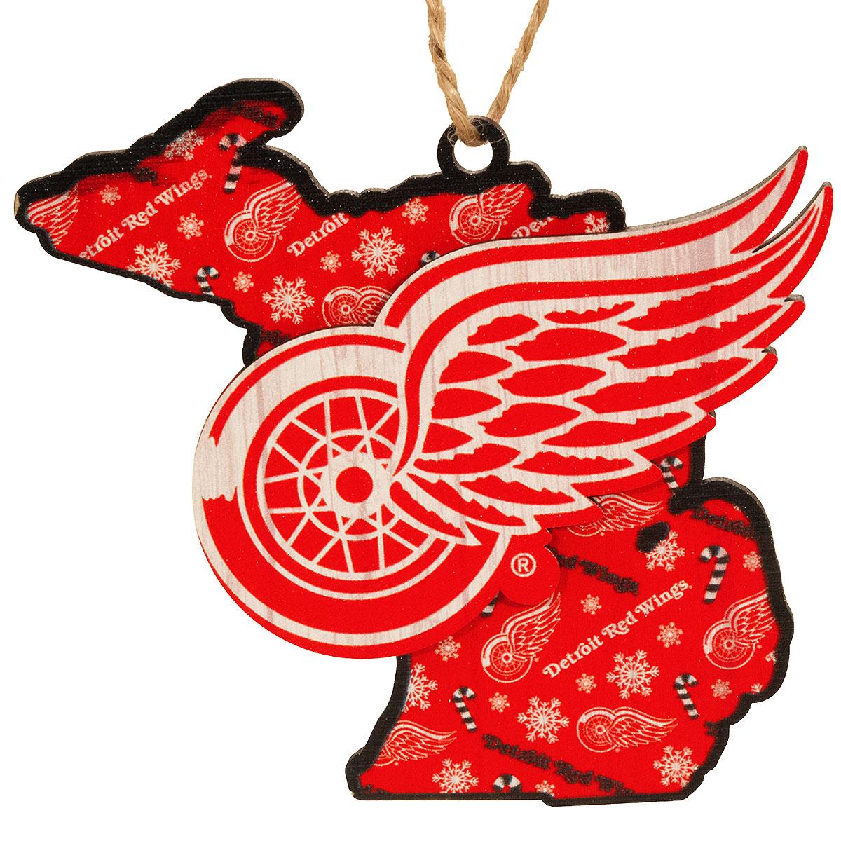 Detroit Red Wings State Ornament