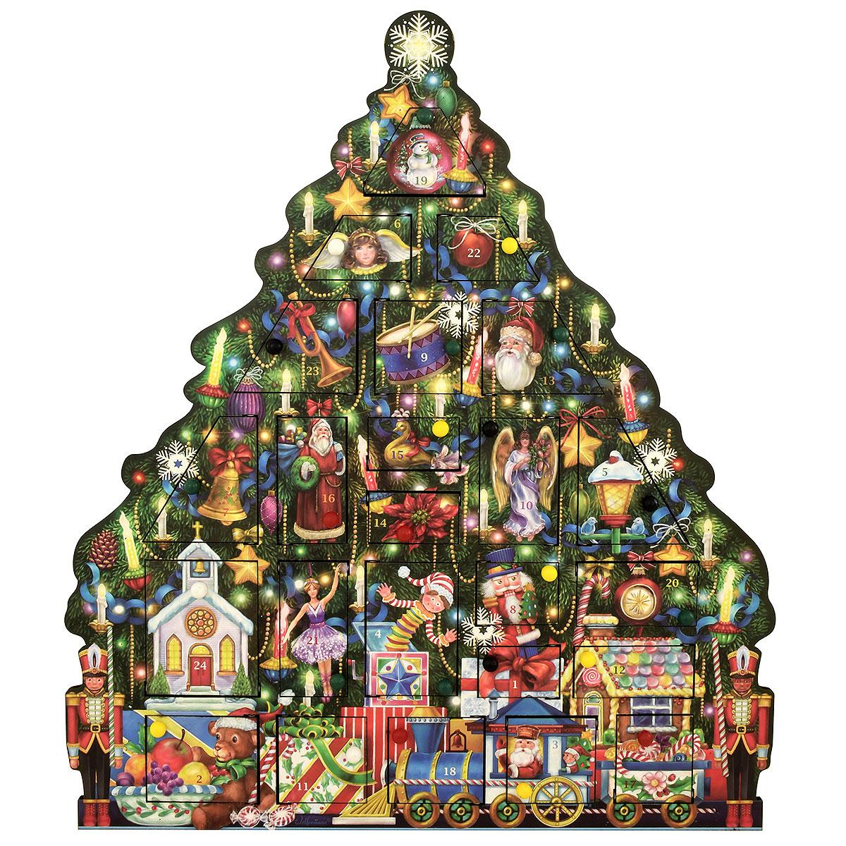 Christmas Tree Wooden Advent