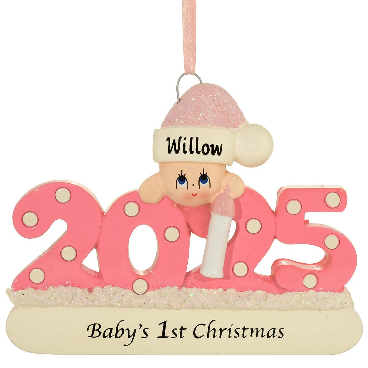 2025 Baby’s First Christmas Girl