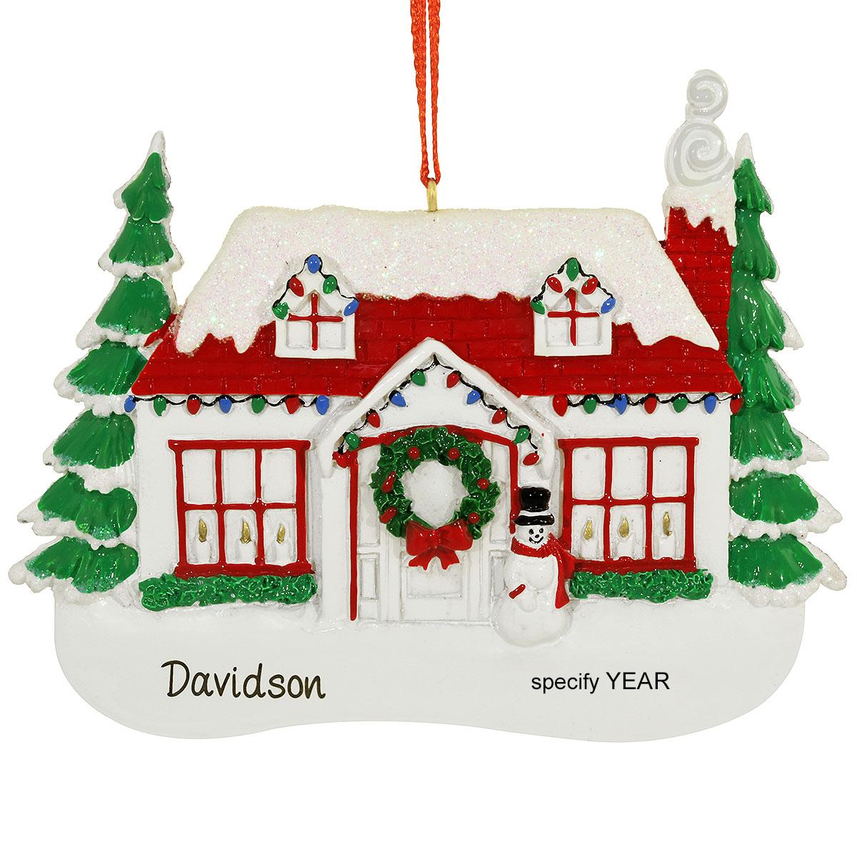 Personalized Red Roof House