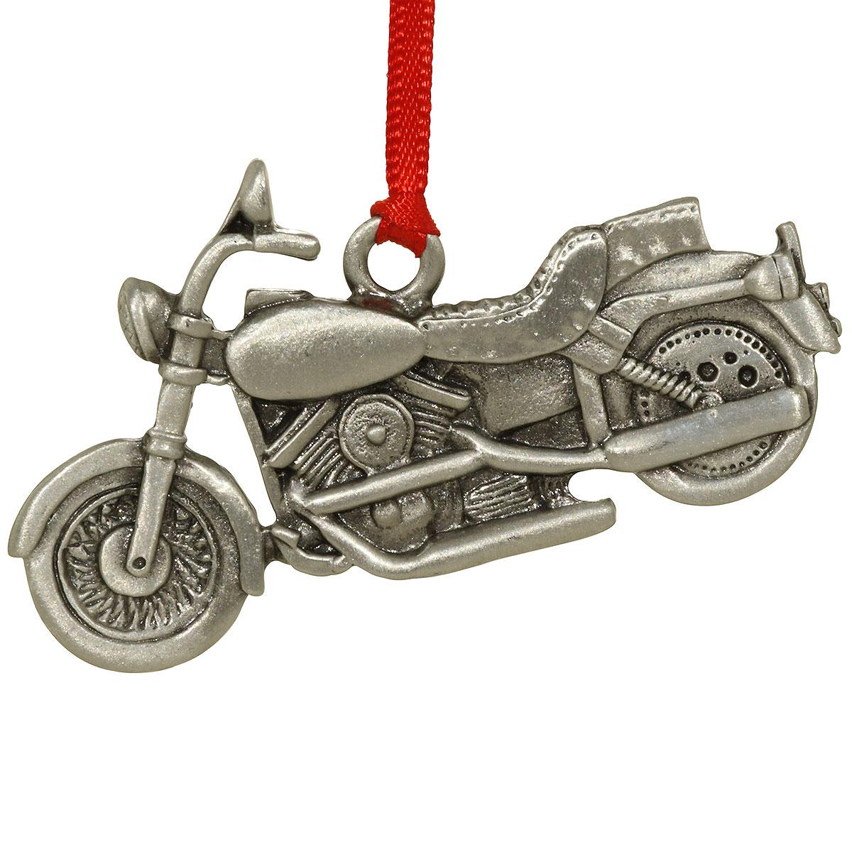 Motorcycle Pewter Ornament