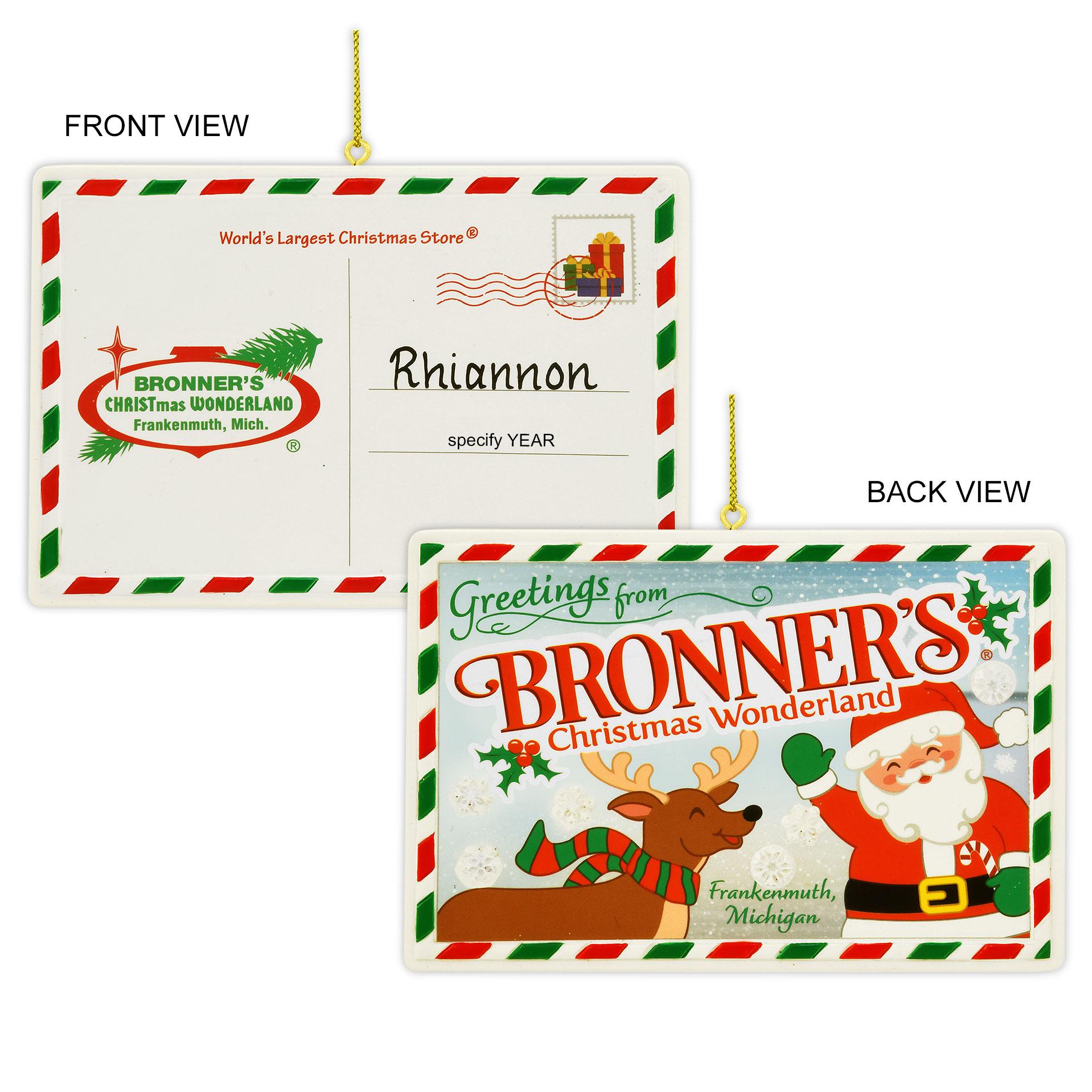Personalized Bronner’s Postcard