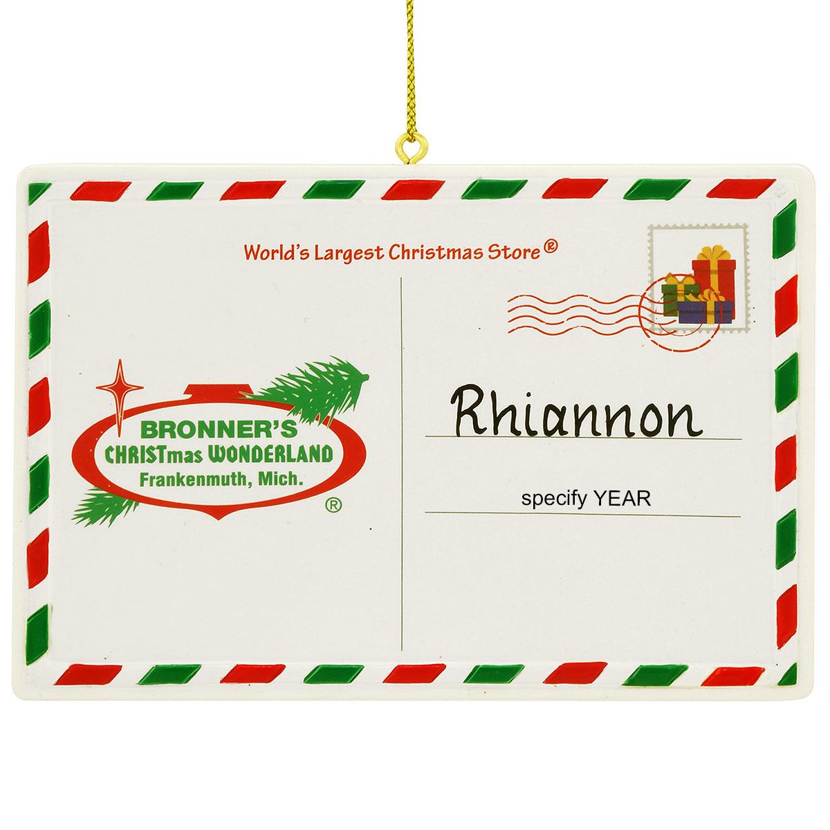 Personalized Bronner’s Postcard