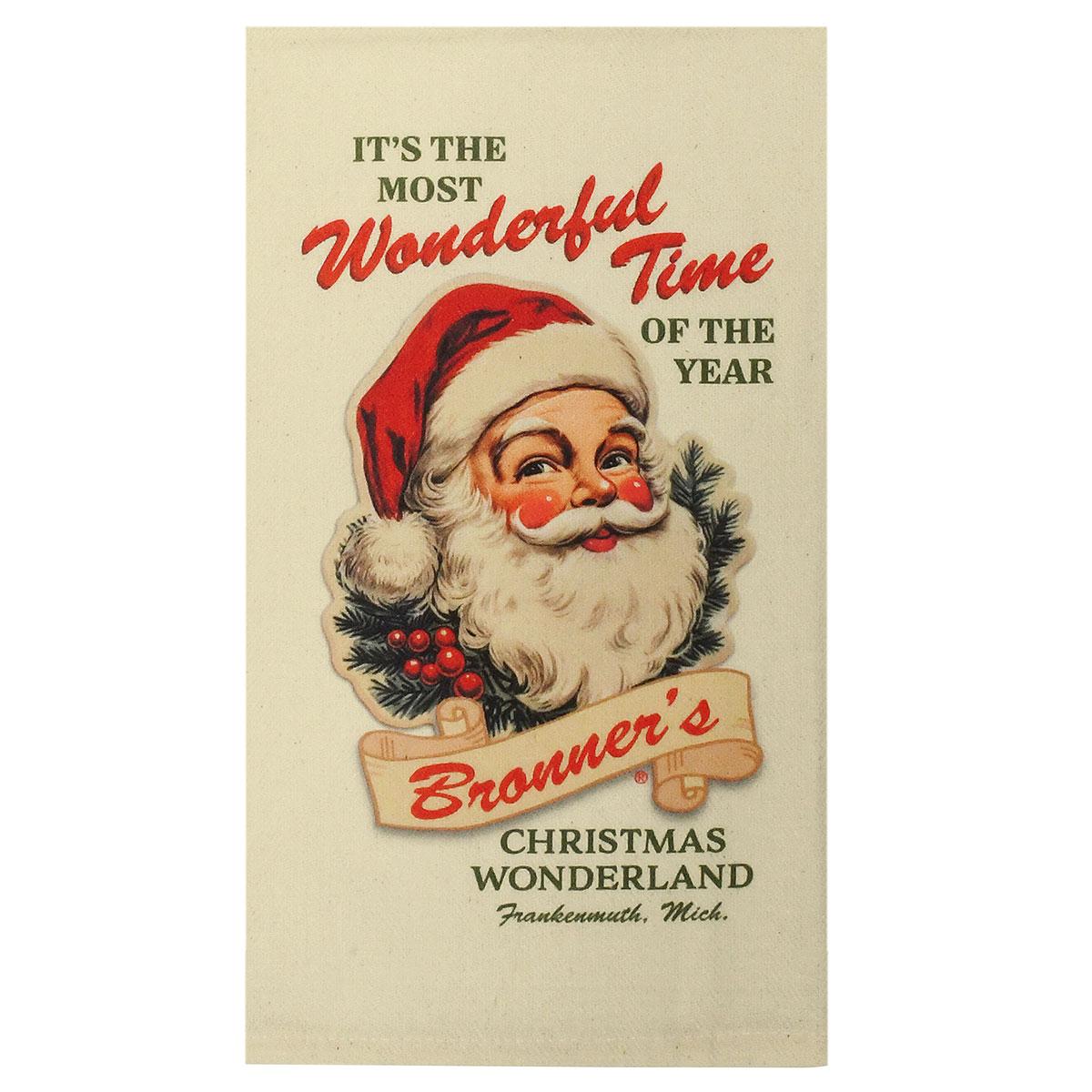 Bronner’s Santa Tea Towel