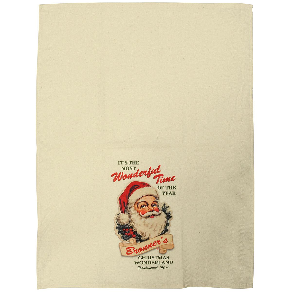 Bronner’s Santa Tea Towel