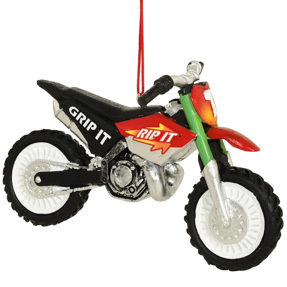 Dirt Bike 4.5 Inch Resin Ornament