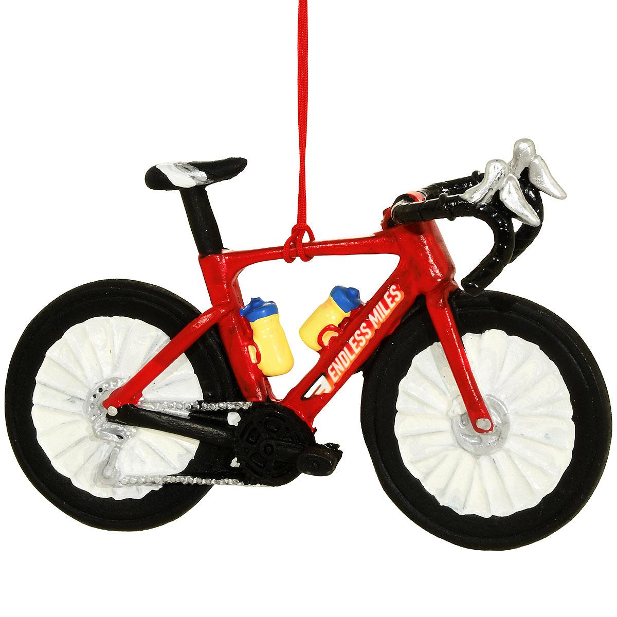 Red Bicycle Resin Ornament