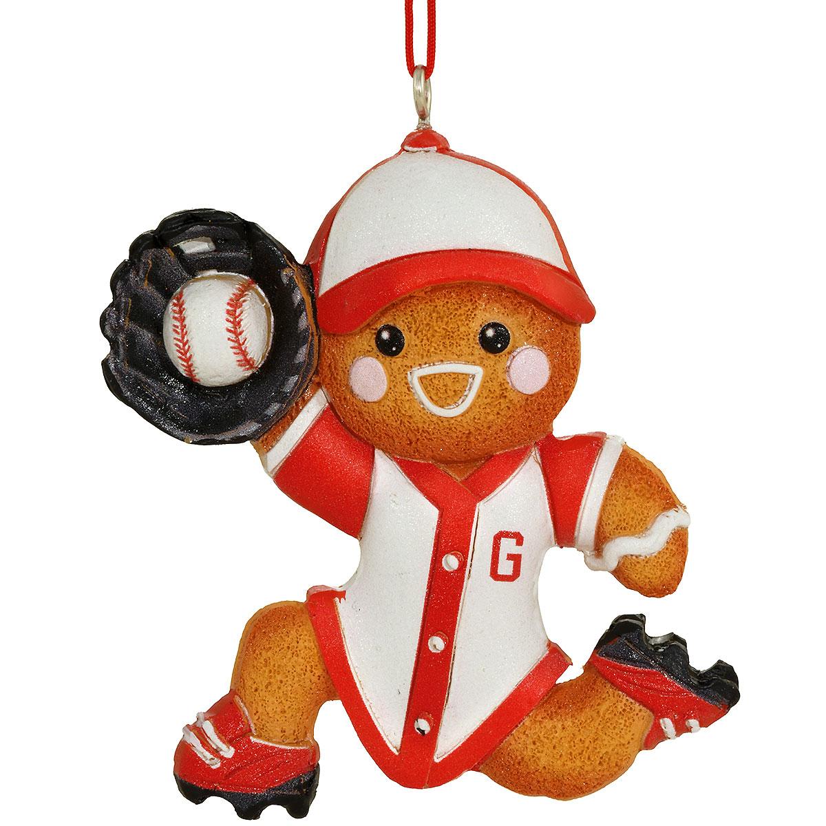 Gingerbread Baseball Player Orn