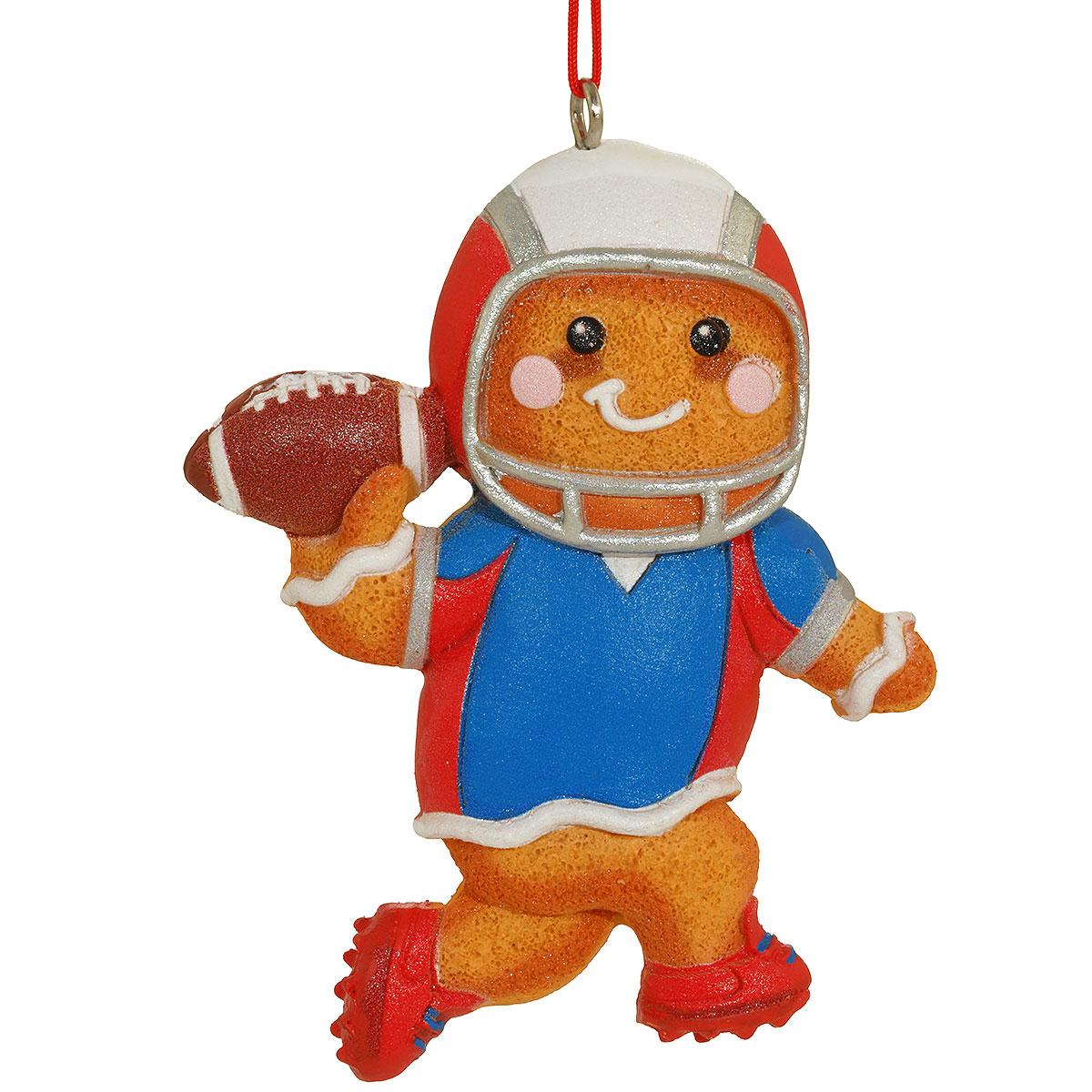 Gingerbread Football Player Orn