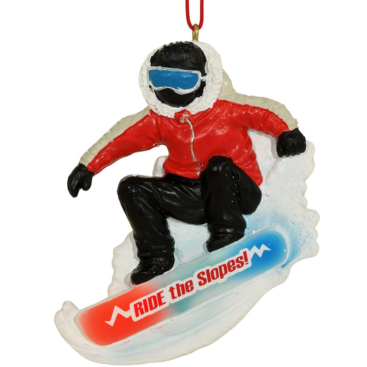 Snowboarding Resin Ornament