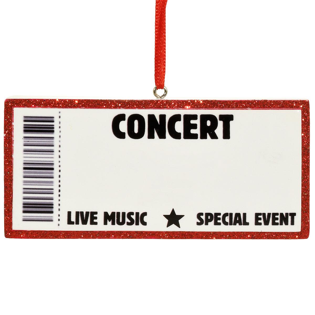 Personalized Event Ticket Ornament