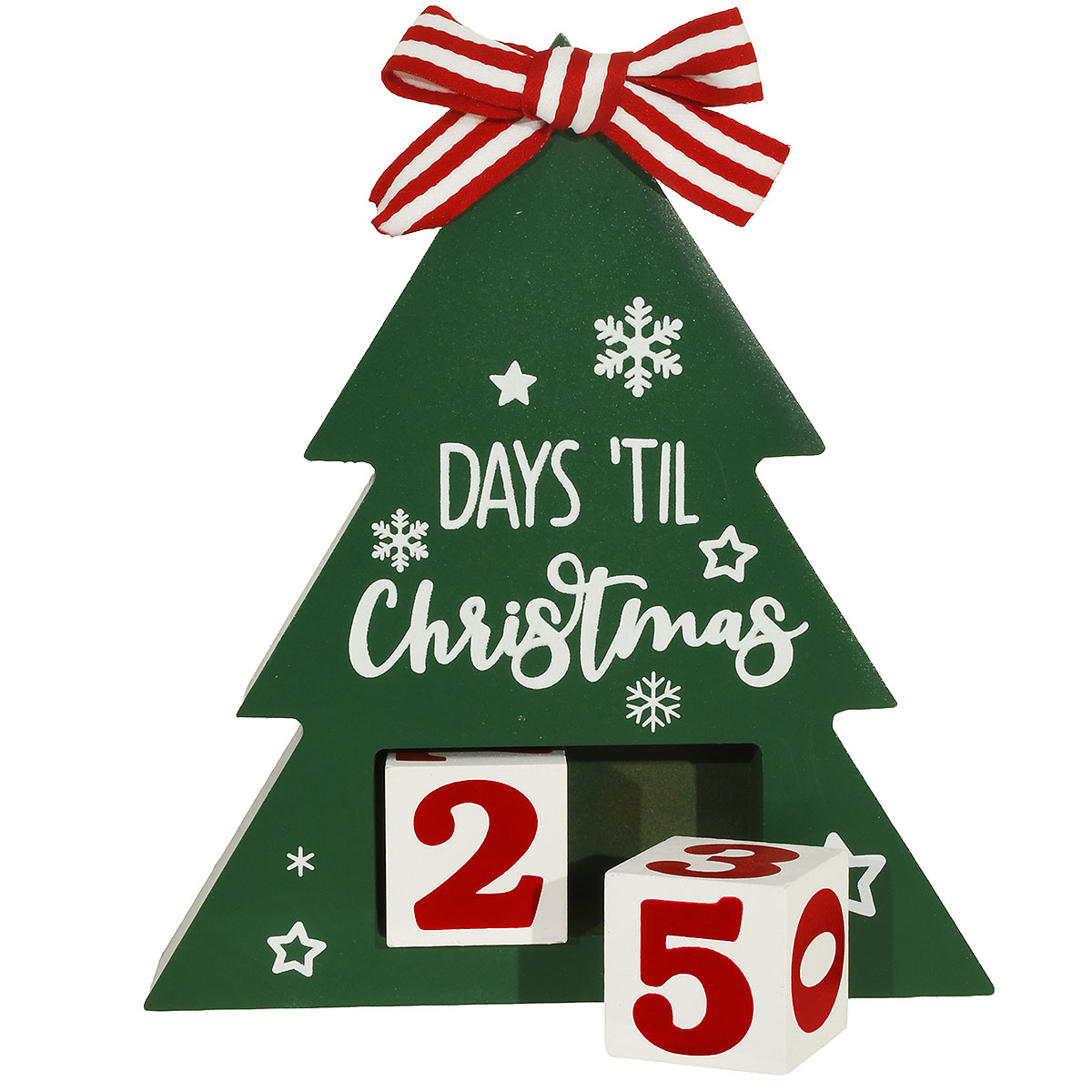 Wooden Christmas Tree Countdown