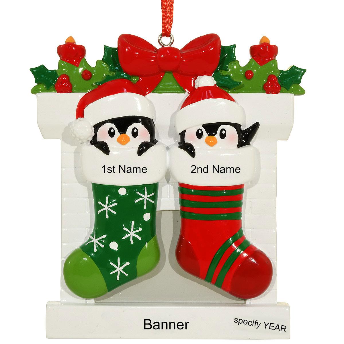 Penguin Family Of 2 Ornament