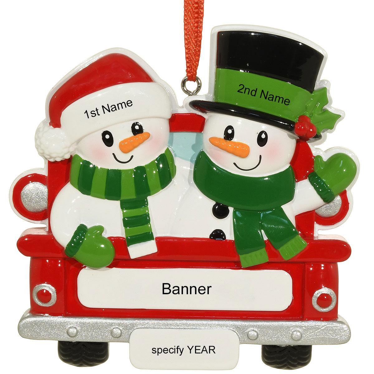 Snowman Family Of 2 Ornament