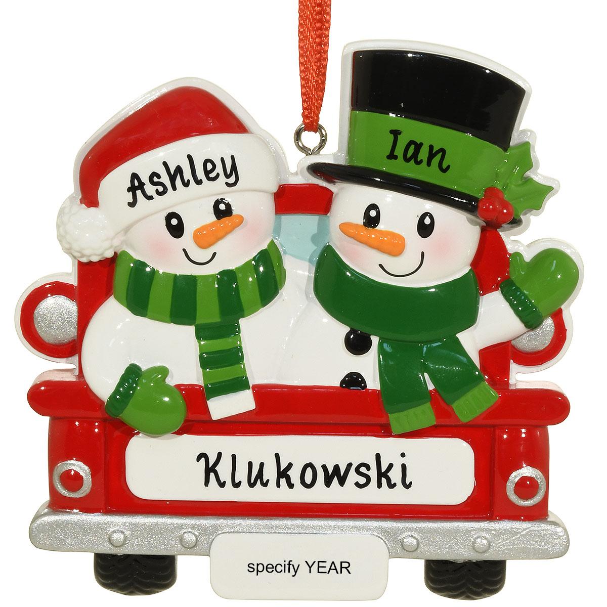 Snowman Family Of 2 Ornament