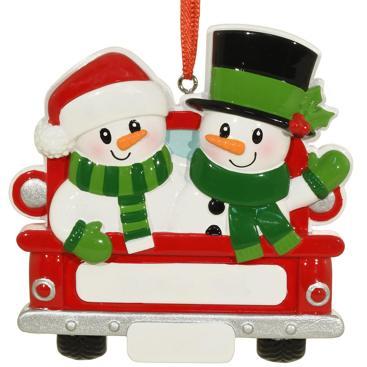 Snowman Family Of 2 Ornament