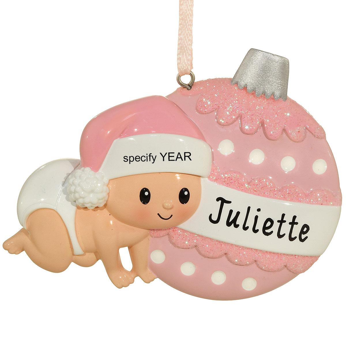 Baby’s 1st Pink Resin Ornament