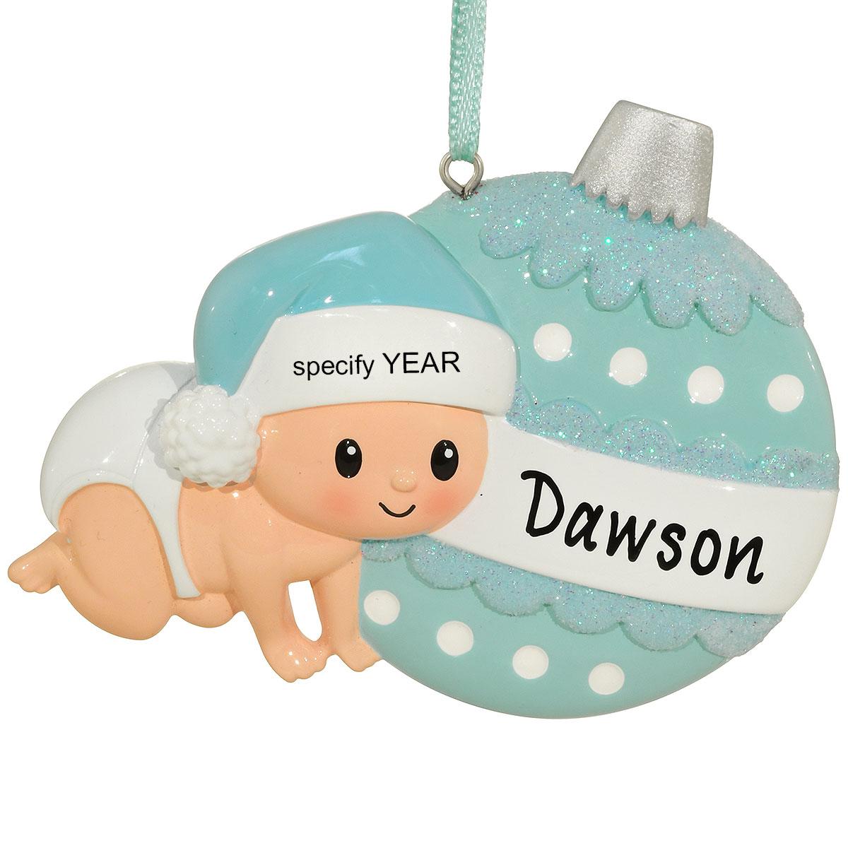 Baby’s 1st Blue Resin Ornament